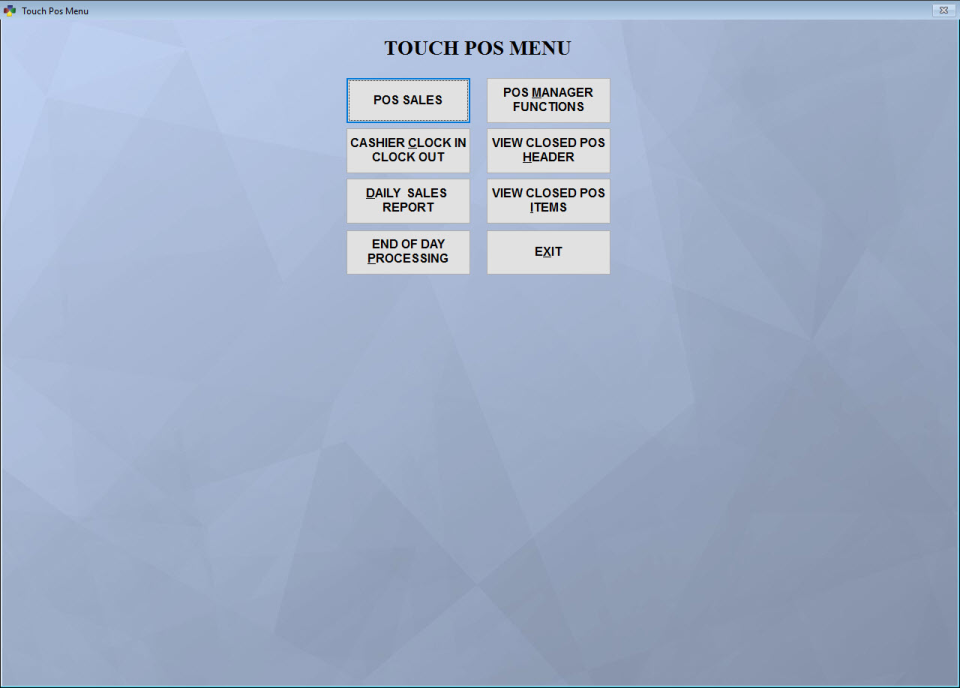 screenshot of Retail POS Software